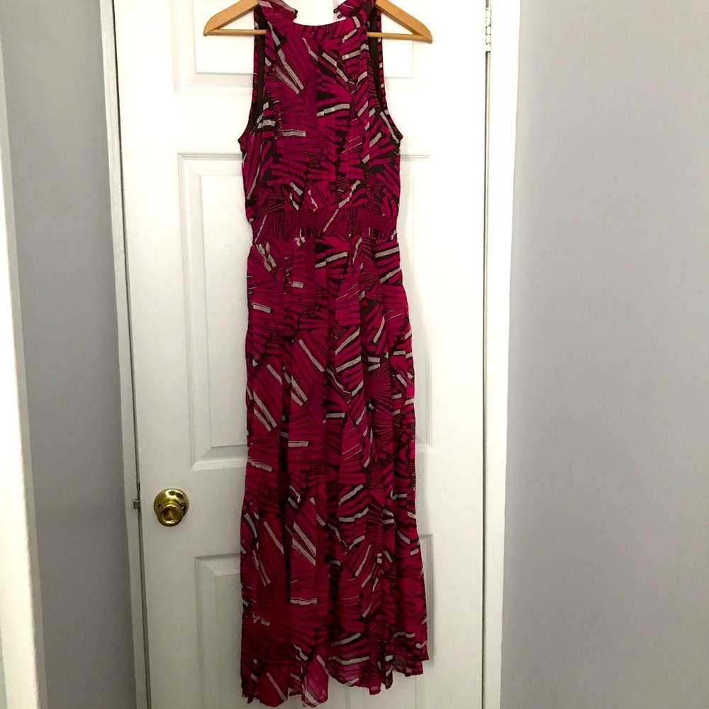Plum sleeveless dress